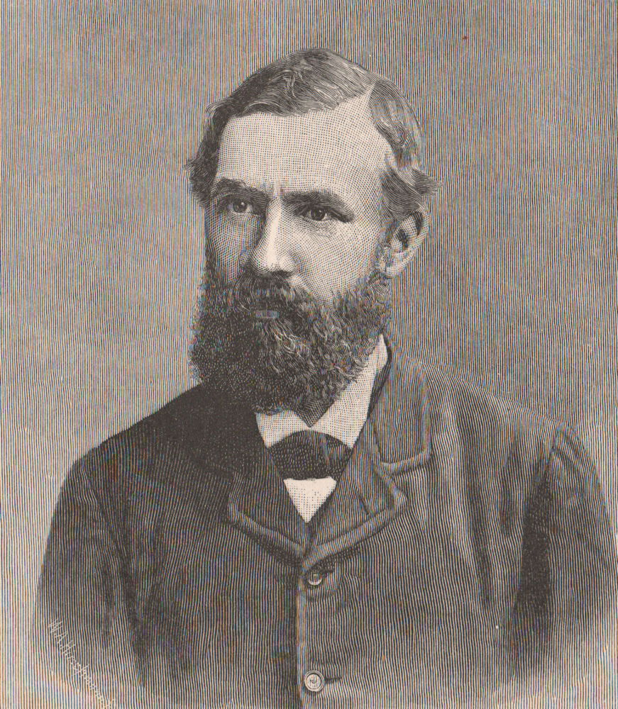 Sir Robert G.C. Hamilton. Tasmania. Australia 1888 old antique print picture